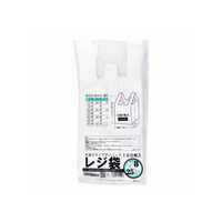 紺屋商事 レジ袋乳白東8西25号 100枚 FCE132U-00722108