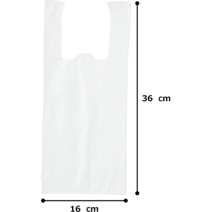 紺屋商事 レジ袋乳白東8西25号 100枚 FCE132U-00722108-イメージ4