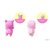 ドリームズ HIPPERS monchhichi COLORS Wink Series ﾋﾂﾊﾟ-ｽﾞﾓﾝﾁﾂﾁ02ｶﾗ-ｽﾞ-イメージ4