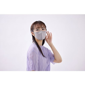 アイリスオーヤマ DAILYFITMASK立体 ふつう 5枚入 ニュアンスグレー FCU8486RK-F5SXH-イメージ4