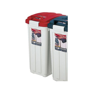アスベル ハンドル付き カラー分別ペール 45 レッド 671227 FC584LN-5185900-イメージ1