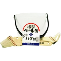 インダストリーコーワ ポリペール缶ハケ付セット1.5L+30mm+50mm FC918HW-3229475