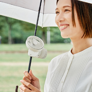 Life on Products ハンズフリー5WAYミニファン リリーホワイト LCAF024-LW-イメージ6