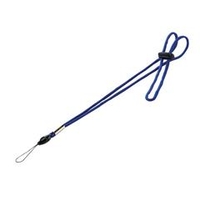 サンワサプライ ネックストラップ（細ひも） ブルー DG-ST15BL