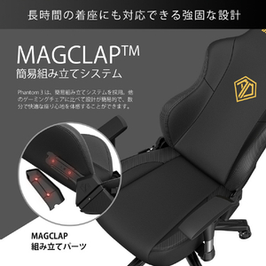 Andaseat ゲーミングチェア Phantom 3 グレー(ファブリック) AD18Y-06-G-F-イメージ11