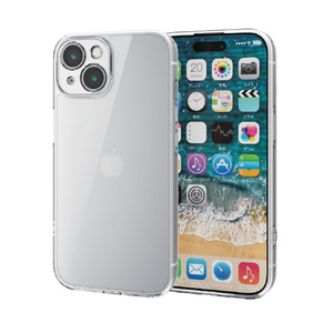 エレコム iPhone 15用ハイブリッドケース 極限 クリア PM-A23AHVCKKCR-イメージ2