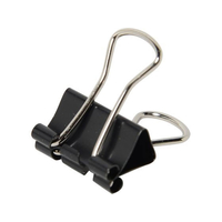 プラス ダブルクリップ 箱入 豆 黒 10個入 FCF428T-CP-106/35-443