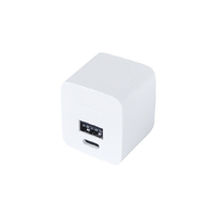 カシムラ TYPE-C1ポート/リバーシブルUSB1ポート AC充電器 自動識別 12W ホワイト AC-016