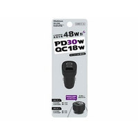 カシムラ DC/USB 2ポート48W PD30W+QC18W FCE132Y-DC068