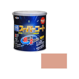 アサヒペン 水性スーパーコート 1.6L シャドーピンク FC603NV-イメージ1