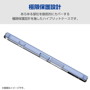 エレコム AQUOS wish6用 ハイブリッドケース 極限 クリア PM-S261HVCKKCR-イメージ5