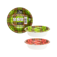 サンナップ アンドスケープ ペーパーボウル チェック 280ml 8個入 FCB7087