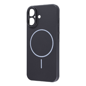 レイ・アウト iPhone 17用ハードケース スリムフィット 0．6mm +マグネット充電対応 / ブラック RT-P52PMS/B-イメージ1