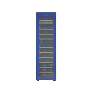 フィラディス 【右開き】薄型ワインセラー(44本収納) フォルスタージャパン Essential（エッセンシャル）単色LED 省エネ仕様  スライドラック オートクローズ扉 1温度タイプ　ブルー ブルー FJE-113GS(BU)-イメージ3