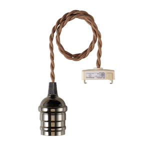 エルパ ペンダントソケット 黒 1灯用 E26 PD-VE26B-イメージ1