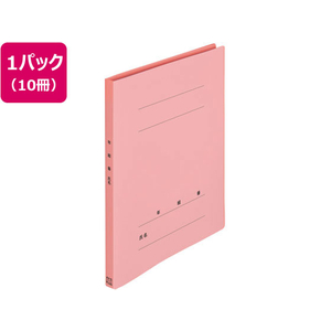 プラス 年組氏名PPフラットファイル A4タテ ピンク 10冊 FCA6374-79-498 NO121PGA-イメージ1