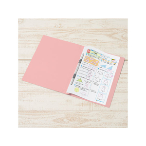 プラス 年組氏名PPフラットファイル A4タテ ピンク 10冊 FCA6374-79-498 NO121PGA-イメージ4