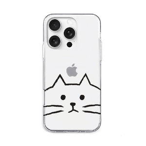 AKAN iPhone 16 Pro用ソフトクリアケース MYPET ネコ AK27016I16PR-イメージ1