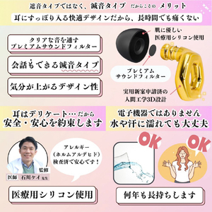ハレトケ 1121EARPLUGACTIVEPINKGOLD ピンクゴールド 1121EARPLUGACTIVEPINKGOLD-イメージ5