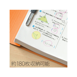 プラス 年組氏名フラットファイル B5タテ オレンジ 10冊 FCA6375-79-520 NO031GA-イメージ5