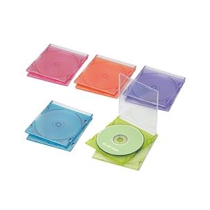 エレコム Blu-ray/DVD/CDケース(スリム/PS/1枚収納) 10パック CCD-JSCS10シリーズ 5色アソート CCD-JSCS10ASO エレコム Blu-ray/DVD/CDケース(スリム/PS/1枚収納) 10パック CCD-JSCS10シリーズ 5色アソート CCD-JSCS10ASO