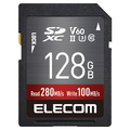 エレコム UHS-II SDXCメモリカード(128GB) ブラック MF-FS128GU23V6R