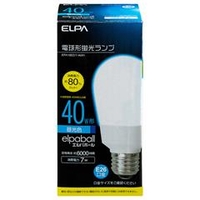 エルパ 40W形 E26口金 電球形蛍光灯 3波長形昼光色 7W電球タイプ 1個入り EFA10ED/7-A041