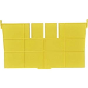 ＤＩＣプラスチック F型コンテナF-12用短手用仕切板 243×136 黄 イエロー136F-122434 FC827FY-5011531-イメージ1