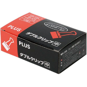 プラス ダブルクリップ 箱入 中 黒 10個入 FCF430T-CP-104/35-475-イメージ2