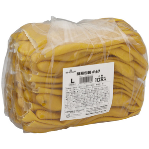 ＳＨＯＷＡ 塩化ビニール手袋（裏布付）　Ｎｏ４０　まとめ買い　簡易包装ハイロン＃４０　 １Ｐｋ（箱）＝１０双入　イエロー　Ｌサイズ NO40-L-10P-イメージ7