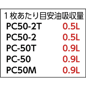 ＪＯＨＮＡＮ 油吸収材　アブラトール　シート　５０×４０×０．４ｃｍ　１００枚入 PC-50-イメージ3