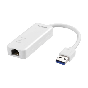 バッファロー Giga対応 Type-A USB3．2(Gen1)用LANアダプター ホワイト LUA5-U3-AGTE-WH-イメージ1