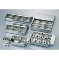 大屋製作所 クローバー 18-8 調味料入バット 4ヶ入長 00号 FC878LK-3990800