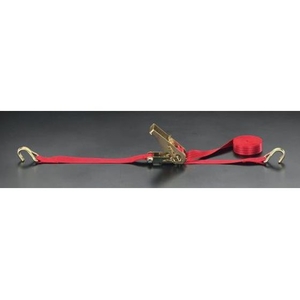 エスコ ベルト荷締機 ラチェット式 200kg 25mm×5.0m FCZ0057-EA982B-1-イメージ1