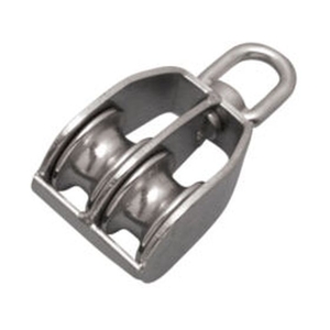 エスコ 滑車 ステンレス製 2車 25mm FCW1308-EA987SM-64-イメージ2