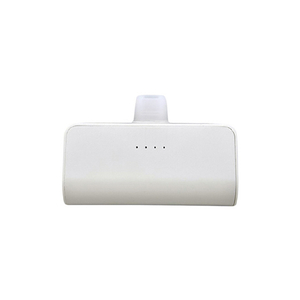 クオリティトラストジャパン Type-Cコネクタ ダイレクトモバイルバッテリー(5000mAh) ホワイト QTC-0506WH-イメージ1
