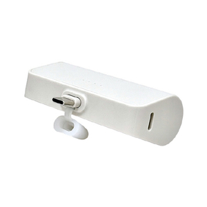 クオリティトラストジャパン Type-Cコネクタ ダイレクトモバイルバッテリー(5000mAh) ホワイト QTC-0506WH-イメージ2