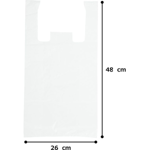 紺屋商事 レジ袋乳白東30西40号 100枚 FCE135U-00722130-イメージ7