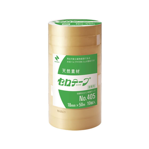ニチバン セロテープ 産業用 18mm×50m No.405 10巻 FC17561-405-18X50-イメージ1