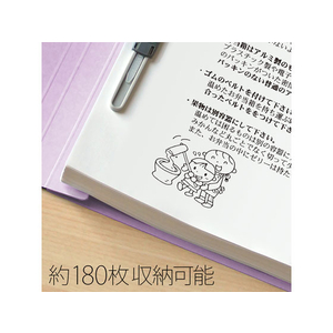 プラス 年組氏名フラットファイル B5タテ バイオレット 10冊 FCA6377-79-522 NO031GA-イメージ5