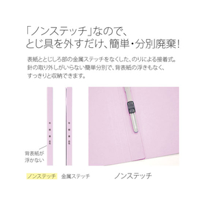 プラス 年組氏名フラットファイル B5タテ バイオレット 10冊 FCA6377-79-522 NO031GA-イメージ6