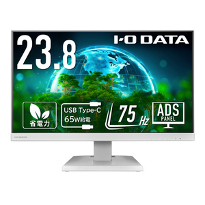 I・Oデータ 23．8型ワイド液晶ディスプレイ ホワイト LCD-C241DW-イメージ1