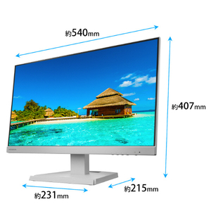 I・Oデータ 23．8型ワイド液晶ディスプレイ ホワイト LCD-C241DW-イメージ2
