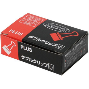 プラス ダブルクリップ 箱入 小 黒 10個入 FCF431T-CP-105/35-483-イメージ2