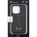 BMW iPhone 15 Pro用穴あきグリップスタンドケース ブラック BMHCP15LGSPPRK