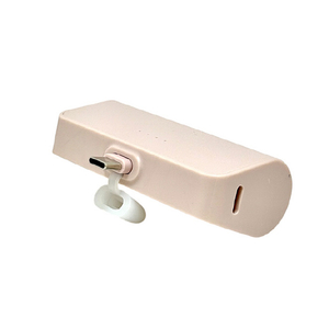 クオリティトラストジャパン Type-Cコネクタ ダイレクトモバイルバッテリー(5000mAh) ピンク QTC-0506PK-イメージ2