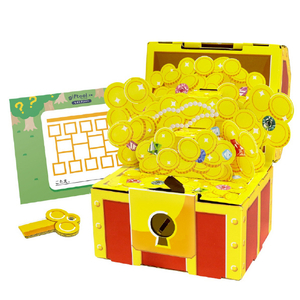 東具 ギフトゥール【宝箱】金銀財宝 Sサイズ(なぞときシート付) ｷﾞﾌﾄｳ-ﾙﾀｶﾗﾊﾞｺｻﾞｲﾎｳSﾅｿﾞﾄｷ-イメージ1