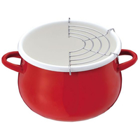 パール金属 プチクック ホーロー天ぷら鍋16cm レッド FC684NM-HB-1678