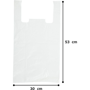 紺屋商事 レジ袋乳白東45西45号 100枚 FCE136U-00722145-イメージ6