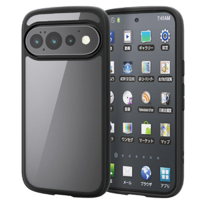 エレコム Google Pixel 11/11 Pro用TOUGH SLIM LITE ハイブリッドケース フレームカラー ブラック PM-P262TSLFCBK-イメージ3